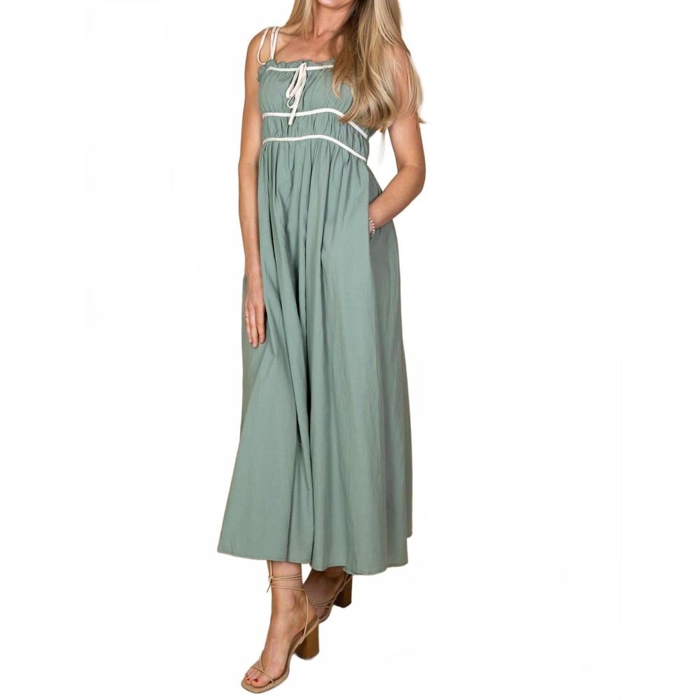 NEW IN-LOOM gracie maxi dress in jade green